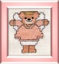 teddy bear angel mini cross stitch kit