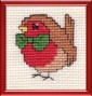 Robin christmas cross stitch kit
