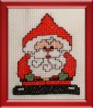 Santa mini cross stitch kit