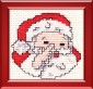 Santa mini cross stitch kit